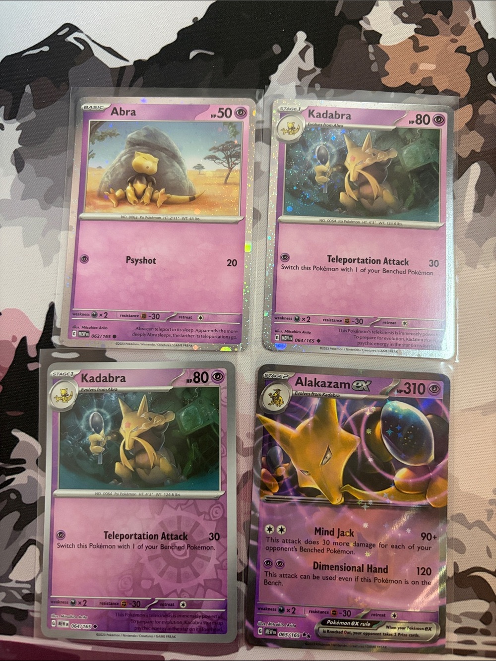 Abra, Kadabra & Alakazam ex Pokémon Evolution Card Lot | 4 Cards ✨5/$25✨